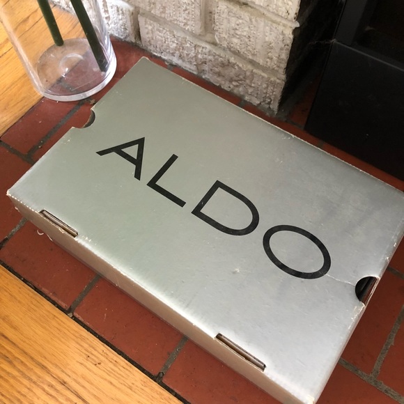 Aldo cork-heeled sling backs. - Picture 4 of 5